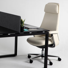 Luna Off-White Executive Chair